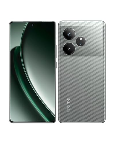 Image of Compatible with Realme GT 6 5G / Realme GT 6T 5G Back Skin Sticker /Vinyl wrap /Protective Film Mobile Skin Carbon Fiber Transparent by Candeal Mizhan (only Back)