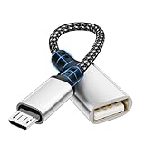 Câble adaptateur micro-USB : Adaptateur OTG pour des transferts de données rapides et sécurisés. Grâce à sa fonction hôte USB,cet adaptateur OTG USB 2.0 haute vitesse offre une connexion précise pour des transferts de données simples et pratiques. Synchronisez vos données,images,vidéos,photos et fichiers.