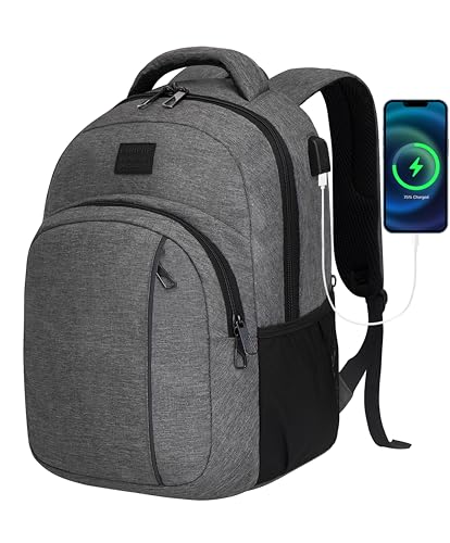 Carry On Travel Laptop Backpack, 15.6 Inch Backpack with USB Charging Port