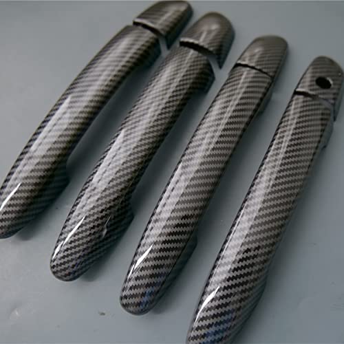 1 Set Sport Carbon Fiber Style Door Handle Cover Trim For Mazda 2 3 6 Cx-3 Cx-5 Cx-9 (No Keyless Holes) #TOP5