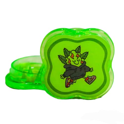 Dichavador Puff Life Collab Kings Edições Triturador Policarbonato 3 Partes (Verde)