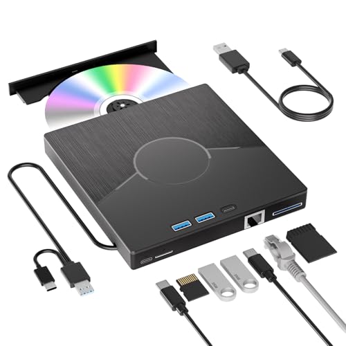 Lecteur CD externe pour PC sans lecteur et manque de ports USB
