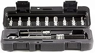 Torque Wrench Set has a Wide Variety of hex Key attachments 3/4/5/5-L/6/8/10mm and a 2-24 NM Range. Ideal for Maintenance on Road & Mountain Bikes