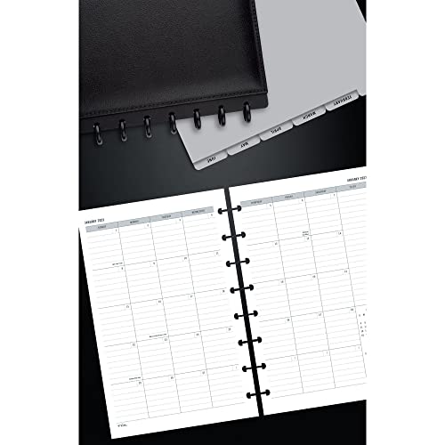 Tul® Discbound Monthly Planner Refill With 12 Tab Dividers, Junior Size, Gray, January To December 2023 #TOP5