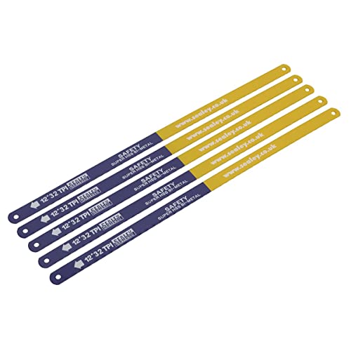 Image of Sealey Hacksaw Blade, 300mm, HSS Bi-Metal 32tpi - Pack of 5 - HSB0532
