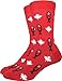 Good Luck Sock Men's Canadian Mounties Crew Socks,Large (Shoe size 7-12),Red
