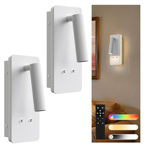 L LOHAS LED Battery Operated Wall Sconces Set of 2,