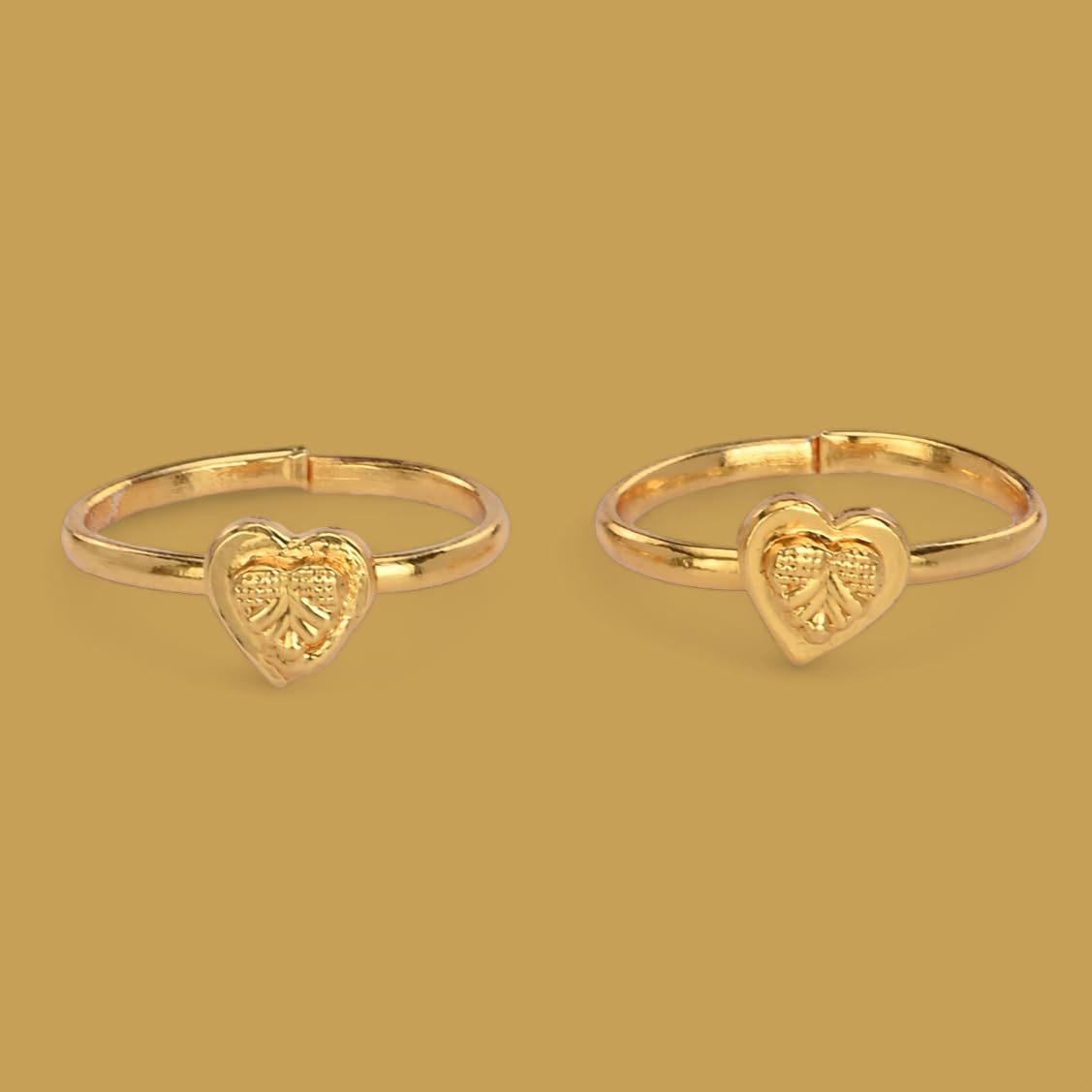 Adjustable Plated Toe Rings - Fashionable Accessories