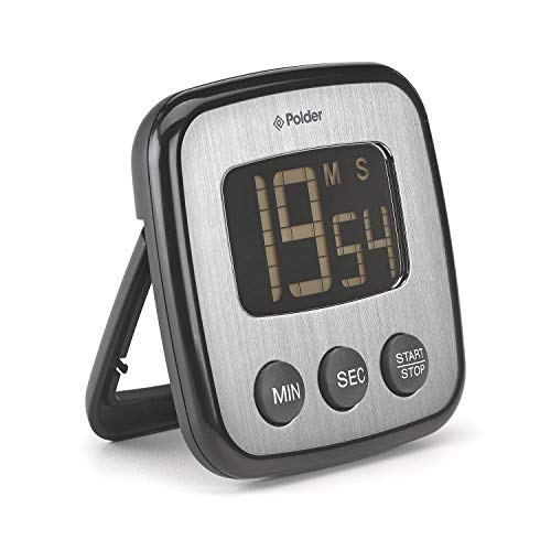 Polder Digital Kitchen Timer - Black #TOP18