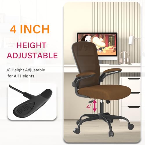 Mimoglad Ergonomic Mesh Office Chair with Flip-Up Armrests #TOP17