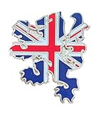 epson t1294 Emaille-Anstecker. Anstecknadel mit Union Jack auf Löwe, emailliert, T1294