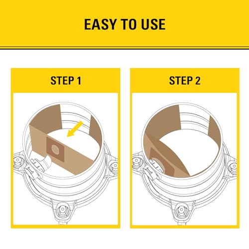 3 Pack STANLEY Disposable Filter Bag 25-1228, for 1-3.5 Gallon Wet/Dry Vacuum, Dust Bag Compatible with STANLEY SL18136 by STANLEY - Image 7
