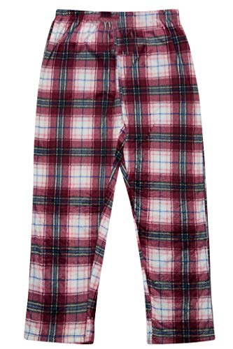 North 15 Girl's Super Cozy Minky Fleece Plaid Lounge Pants-L1527G-Des17-8 #TOP4