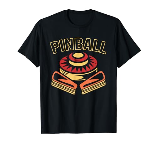 Retro Arcade Juego Flipper Pinball Camiseta