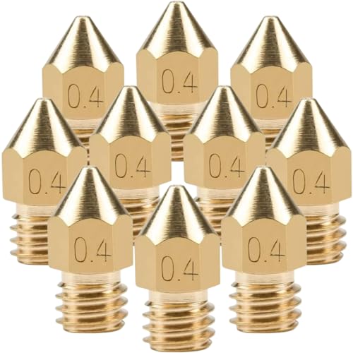 Kit Com 5 Bicos Mk8 0,4mm 1,75mm Ender 3, Ender 5, ender 3s1