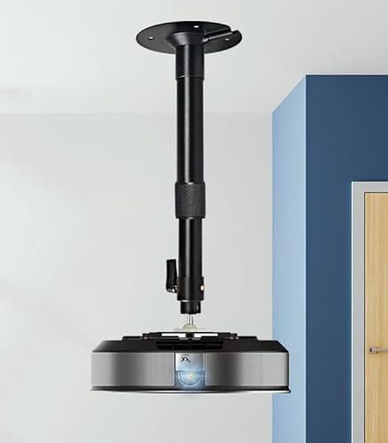 Fulusor Projektor Deckenhalterung Mini Beamerhalterung 27-40 cm Verstellbar Schwarz