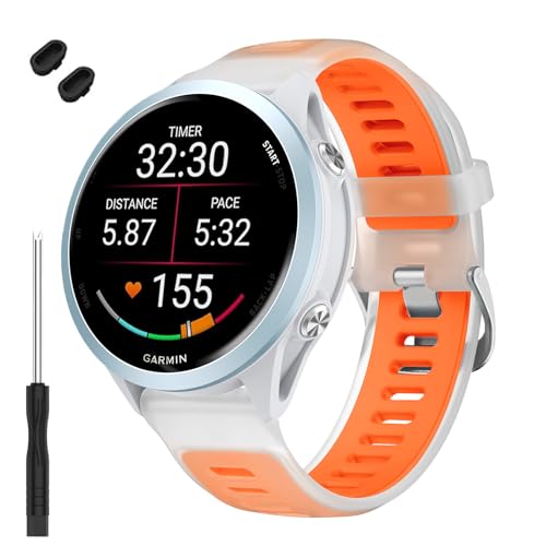 TopPerfekt (�g�b�v�p�[�t�F�N�g) �r���v�o���h Garmin Forerunner 570 47mm�Ή� �\�t�g�V���R�������p�X�g���b�v ���X�g�o���h Garmin Venu 4 45mm/Venu 3/Forerunner 265/255�p 
