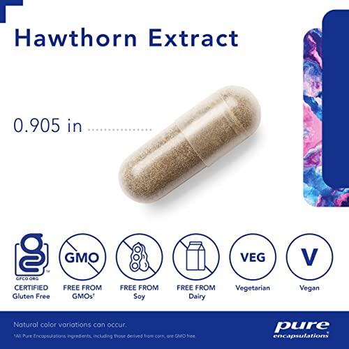 Pure Encapsulations Hawthorn Extract | Crataegus Oxyacantha Hypoallergenic Supplement For Cardiovascular System Support | 120 Capsules #TOP2