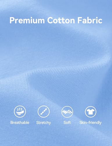 Image of KEREDA Girls Long Sleeve Shirts Soft Cotton T-Shirts Crewneck Basic Tees for Kids and Teen Girls Tops Clothes