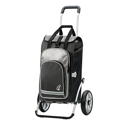 Andersen Shopper Royal med kullagerhjul 25 cm och 60 liter shoppingväska Hydro svart med kylfack