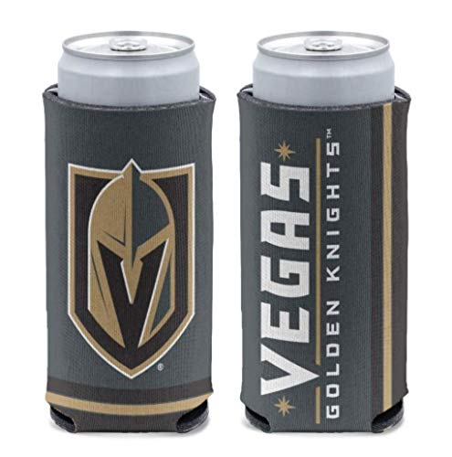 WinCraft NHL Vegas Golden Knights Slim Can Cooler, Team Colors, One Size