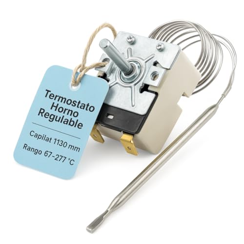 RECAMBIOS DREYMA ® Einstellbarer Thermostat für Elektroherd 2 Terminale FAGOR T150, EDESA und ASPES C.O. C08D000A1 und 81380716