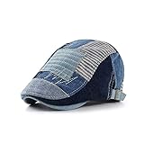 GFDFD Sombreros de invierno for hombres Boinas Viseras Gorra Cálida Patchwork Sombrero de hombre Visera de punto Gorras...