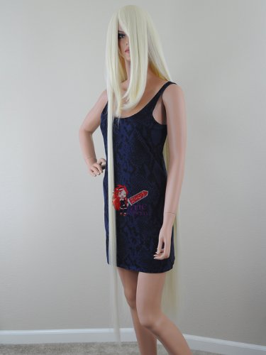 Epic Cosplay Demeter Natural Blonde Super Extra Long Bang Straight Anime Wig 60 Inches (20NB)