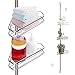 Produktbild Edelstahl Duschregal Badregal Ecke Ohne Bohren Teleskop Eckregal mit 3 Ablagen Duschablage Teleskopregal für Dusche Bad und Badezimmer Höhenverstellbar von 140-260 cm (Anti-Rost)