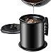 Bacon Grease Container with Fine Mesh Strainer, 1.3 L/5.2 cups Iron Cooking Oil Can with Removable a Coaster Tray for Kitchen Fat Storage by Valuetools（E-book recipe）