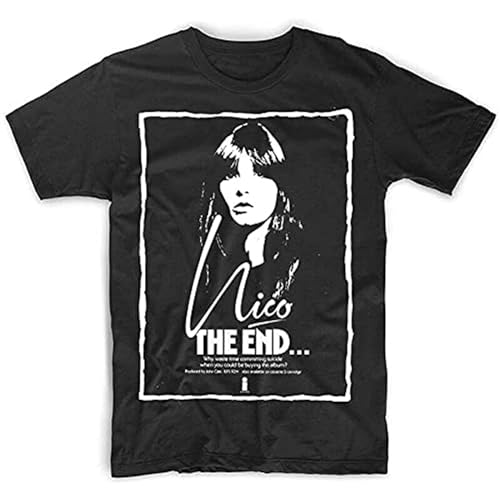 JieZhiChun Nico The End 1974 Album - Camiseta gráfica para hombre, color negro, Negro, 3XL