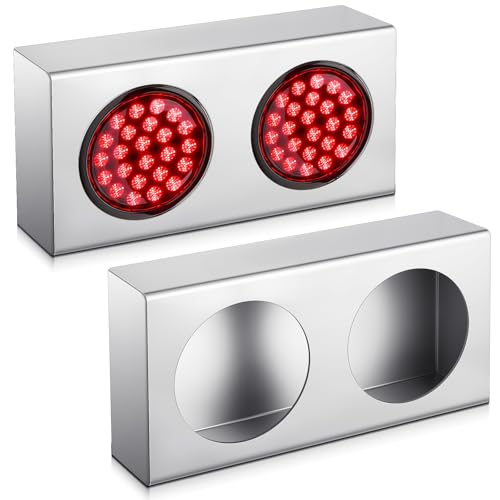 Boao 2 Pcs Tail Light Box Dual 4