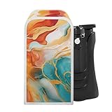 Flashideas Orange Marble Print Dust Cover for Can Opener Easy to Clean and Store Can Opener Covers Reuseable Electric Can Opener Cover Keep Appliance Clean for Home Kitchen Dining Room Decorations