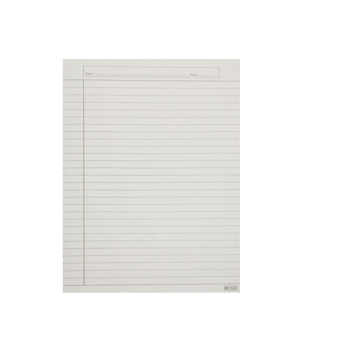 Loose White Sheet Paper Pack A4 for School College Homework Assignments etc Thick Page/No Ink Bleeding (80 Sheets, One Side Ruled)-image-26