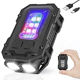 Yongsenina Rechargeable Mini Flashlight Keychain, Flashlight Clip, LED Keychain Light - Super Bright 900 LM, Pocket Flash Light with COB Side Light, USB C Rechargeable Warning IPX5 Flashlight.