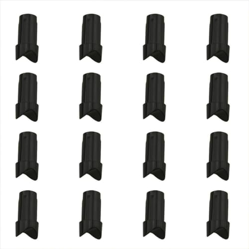 Ruiwaer 16PCS Black Crossbow Arrow Nock Half Moon Plastic Crossbow Arrow Nocks Tails Archery Arrows Shaft DIY
