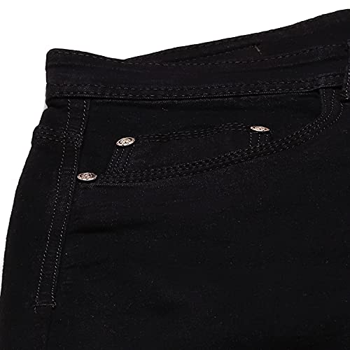Image of PARIS HAMILTON Womens /Girls High Waist Straight fit Stretchable Denim Jeans Relaxed Fit