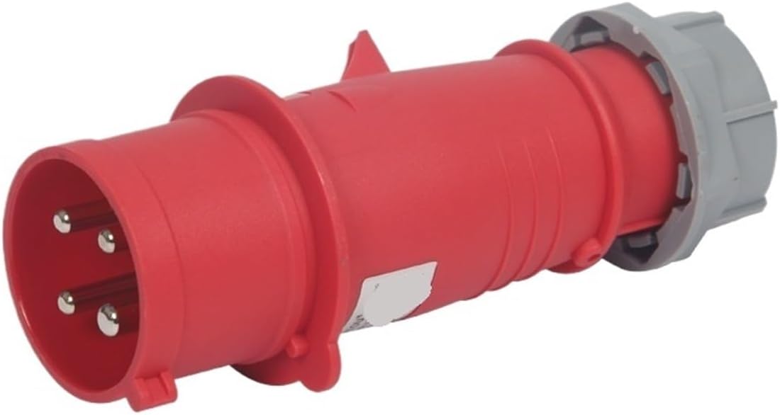 16A32A Aviation Industry Plug Socket 3-pin 4-pin 5-pin Male Female Docking Connector Without Wire(5-core16Asurface-mountedsocket)