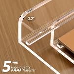 2 Pack- Stackable Paper Letter Tray, A4 File Tray Desk Organizer, Acrylic - Image 7