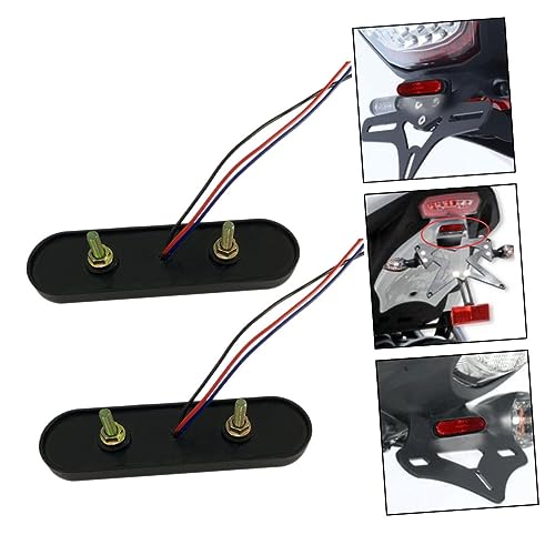 OUNONA 6 Pçs Sinais De Volta Da Motocicleta LED Luz Indicadora Cauda Lâmpada De Freio Luzes Marcador