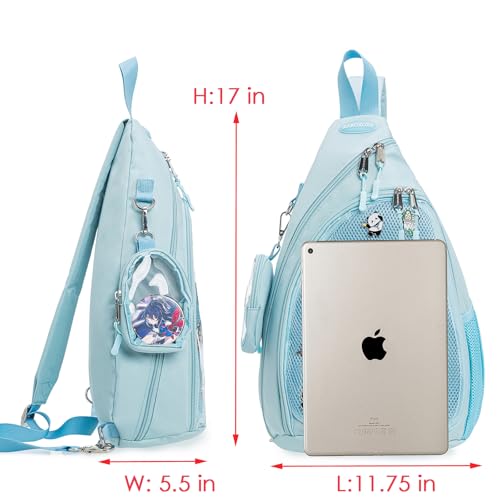 Mens Womens Oxford Ita Bag Pin Display Chest Pack Single Shoulder Bag Sport Backpack Packs Hiking Daypack