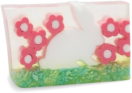 Primal Elements Glycerin Bar Soap | Helps All Skin Types, Sensitive, Oily & Dry Skin | NO PARABENS, VEGAN, GLUTEN FREE, 100% VEGETABLE BASE - (Easter Bunny, 1-Pack)