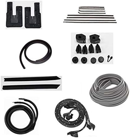 1967 Nova 2 Door Hardtop Weatherstrip Kit, OEM Windowfelts