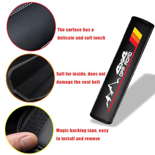 Image of 2PCS Car Seat Belt Cover Pad Seatbelt Pad Accessories (Offroad)