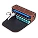 Flyinghedwig Custodia in Cuoio di Alta Qualità PU per IQOS 3.0, Accessori per IQOS Sigaretta con Fermaglio o Fibbia(solo borsa) (Marrone)