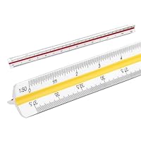 Dreikantmaßstab,30cm maßstab lineal,Architektonisches,Kunststoff Dreikantmaßstab ruler Metrische Skalen 1:20 1:25 1:50 1:75 1:100 1:125 für Architekten,Studenten, Zeichner und Ingenieure
