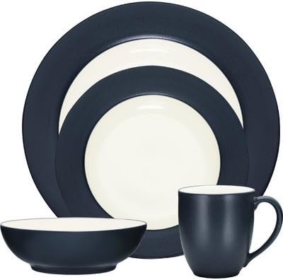 Colorwave Rim 16 Piece Dinnerware Set Color: Blue