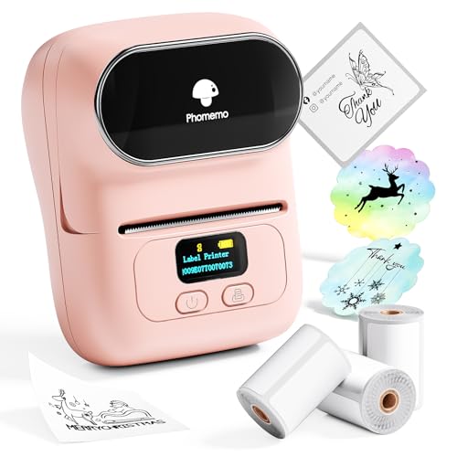 Phomemo M110 Etiquetadora Adhesivas Bluetooth con 3 Rollos Etiquetas