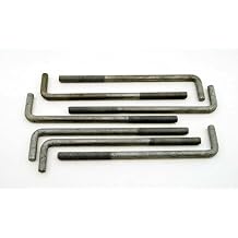 10 Concrete Bent Anchor Bolts 5/8-11 x 12 Hot Galvanized