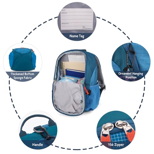 MOUNTAINTOP 8L Kids Backpack,Toddler Backpack Travel Daypack with Chest Strap,Small Backpack for Preschool and Kindergarten4